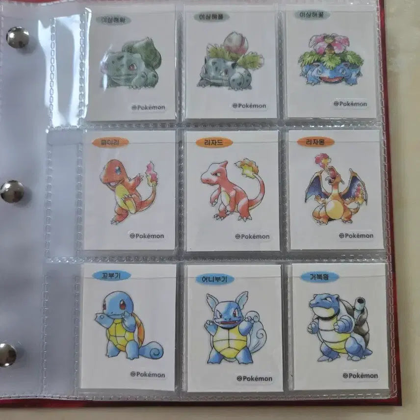 [BUNJANG] Pokemon Art Original Drawing Lizardon Sticker Book Complete Set / 포켓몬스터 아트워크 원화 리자몽 띠부씰 북 100정 전종