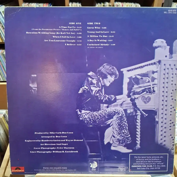 [BUNJANG] Donny Osmond A Time For Us LP / 희귀 소장가치 도니 오스몬드  LP