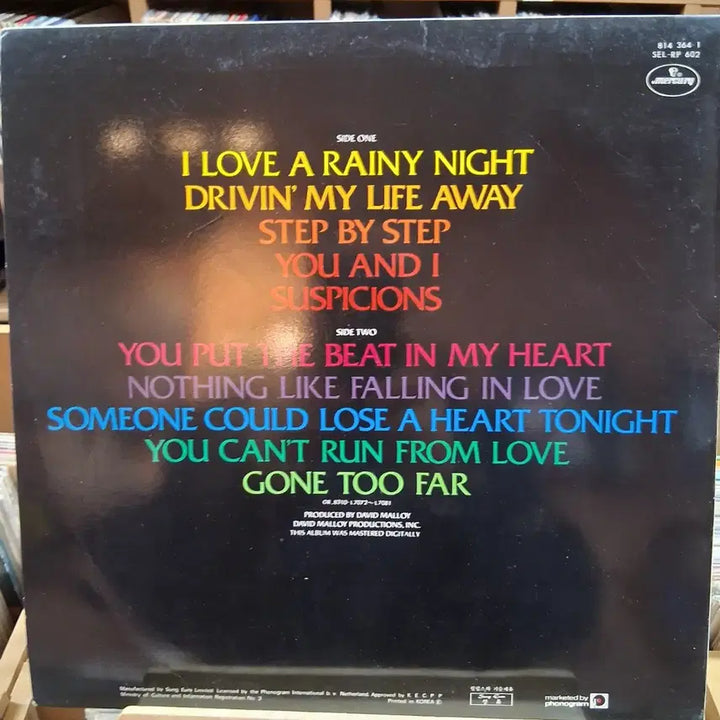 [BUNJANG] Eddie Rabbitt Greatest Hits Vol. II LP Vinyl Record / 민트 소장가치 EDDIE RABBIT LP
