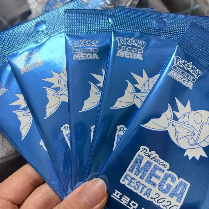 [BUNJANG] Pokemon Mega Festa 2026 Promo Card Pack Bundle Set (Sealed) / [미개봉, 5개 일괄] 포켓몬 메가 페스타 2026 프로모 카드 팩