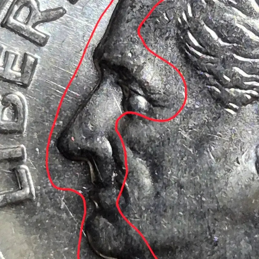[BUNJANG] 1964 Roosevelt Dime 90% Silver Coin - Double Rim, RPM Error / 1964년D 발행 루즈벨트 다임 은화90% 더블림.RPM. 에러