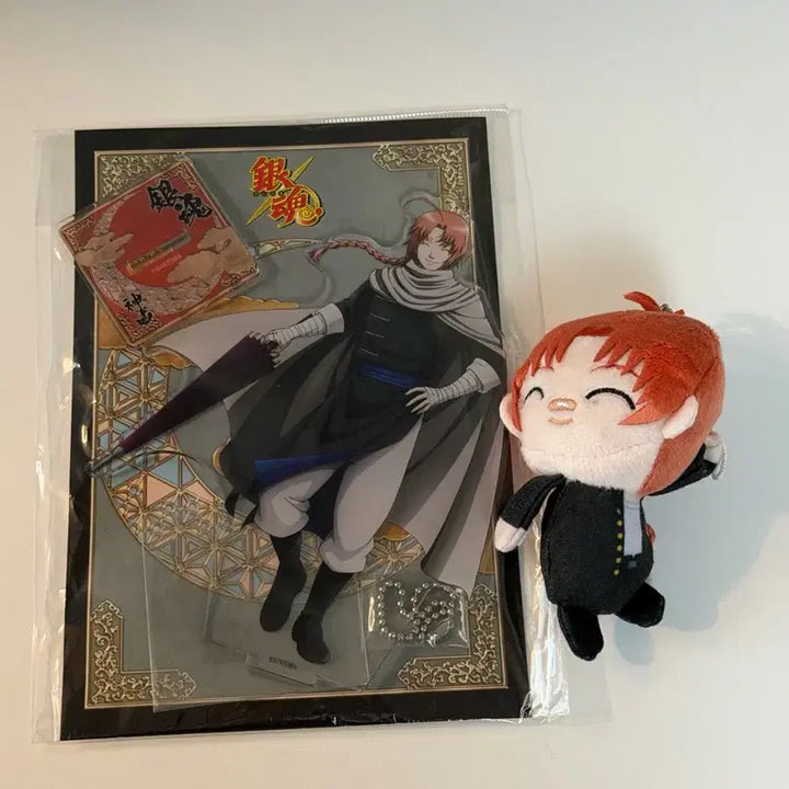 [BUNJANG] Gintama Kamui Acrylic Stand + Tetecore Plush Keychain / 은혼 카무이 아크릴 스탠드+테테코레 인형키링