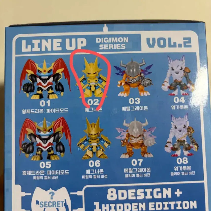 [BUNJANG] Digimon Plamodel Vol. 2 Magnamon (Sealed) / [미개봉] 디지몬 프라바코  vol.2 프라모델 매그너몬