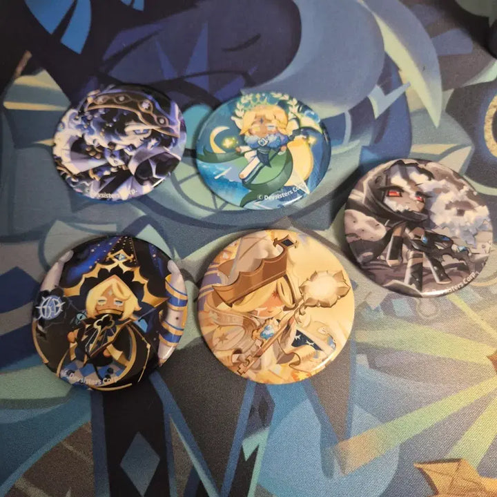 [BUNJANG] Cookie Run: Kingdom 5 Types Badge Set / (초급전)쿠키런 킹덤 뱃지 5종(도)