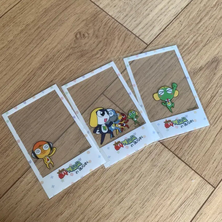 [BUNJANG] Keroro Tunik Busan Pop-up Clear Card Bundle Set / 케로로 투니크 부산 팝업 클리어 카드 일괄