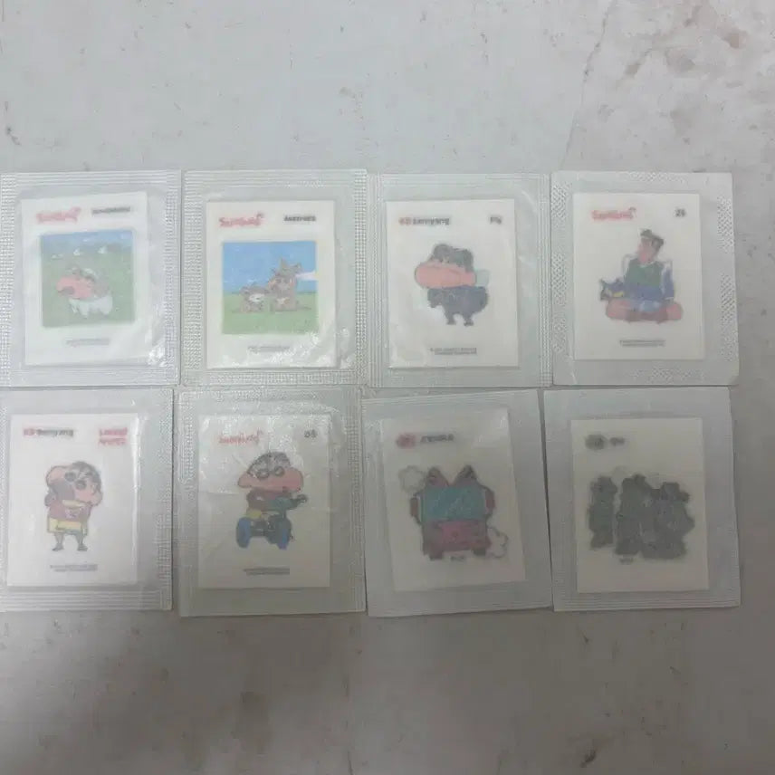 [BUNJANG] Crayon Shin-chan Sticker Collection (Sealed) - Samyang Crayon Shin-chan / 짱구 띠부씰 미개봉 판매 삼양짱구 구로고