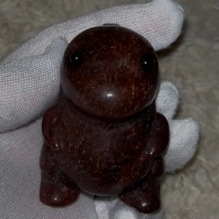 [BUNJANG] Natural Strawberry Quartz Dinosaur Carving Stone / 천연 원석 스트로베리 쿼츠 딸기 수정 공룡 카빙 돌 천연석 크리스탈