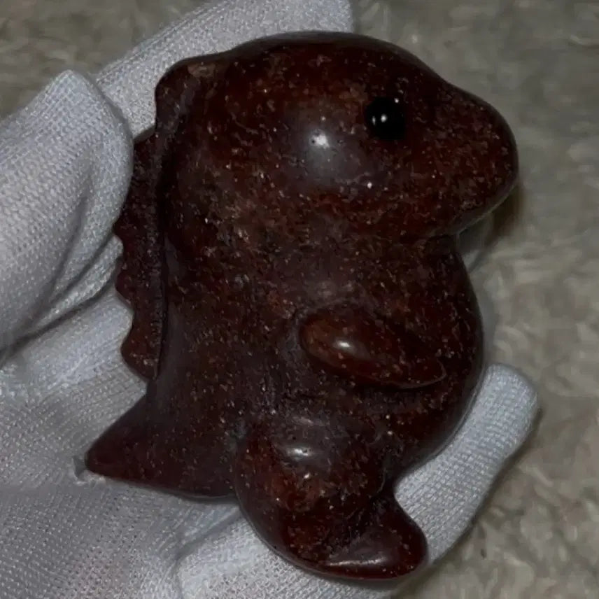 [BUNJANG] Natural Strawberry Quartz Dinosaur Carving Stone / 천연 원석 스트로베리 쿼츠 딸기 수정 공룡 카빙 돌 천연석 크리스탈