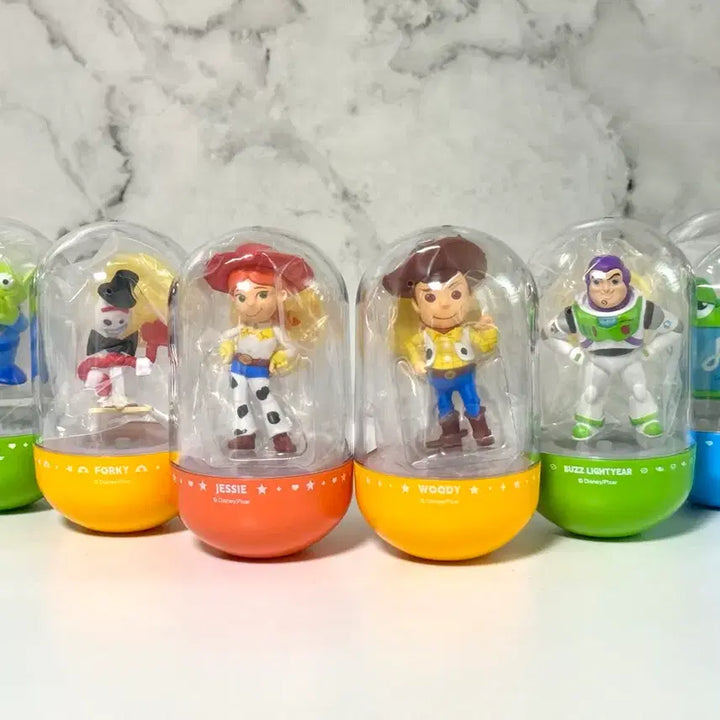 [BUNJANG] Disney Pixar Toy Story Capsule LED Figure 6 Figure Set / 토이스토리 캡슐 LED조명 피규어 6종 일괄 세트