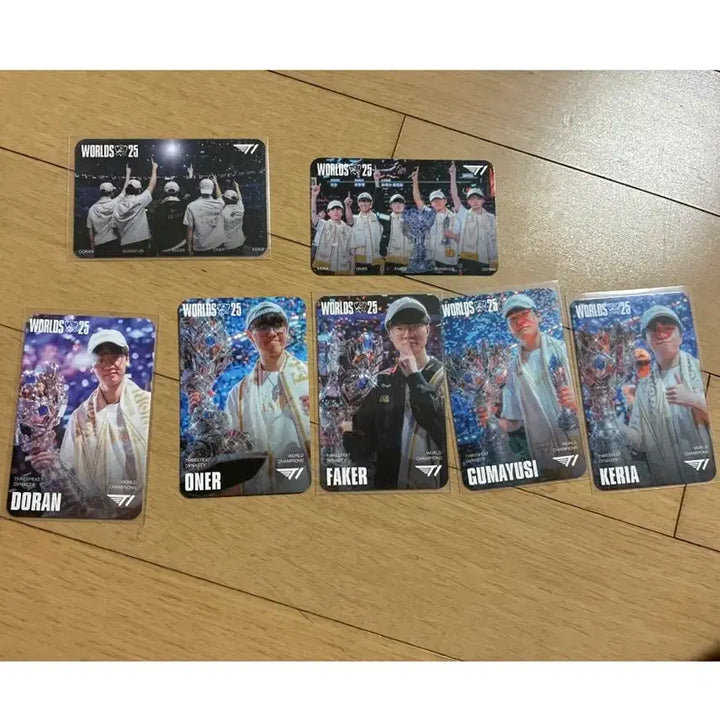 [BUNJANG] MSI T1 Faker Doran Oner Zeus Keria Photocard Set / MSI T1 포토카드 페이커 도란 오너 페이즈 케리아