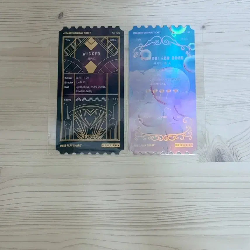 [BUNJANG] Wicked Glinda Ariana Grande Original Ticket Set / 2종 일괄) 위키드 포 굿 글린다 아리아나 그란데 오리지널티켓 오티 메가박스 메박 특전 굿즈