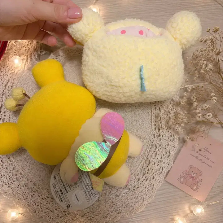 [BUNJANG] Rilakkuma Honeybee &amp; Sheep Rilakkuma Pencil Holder Bundle Set / (일괄) 꿀벌 리락쿠마 인형 고전+양 리락쿠마 연필꽂이