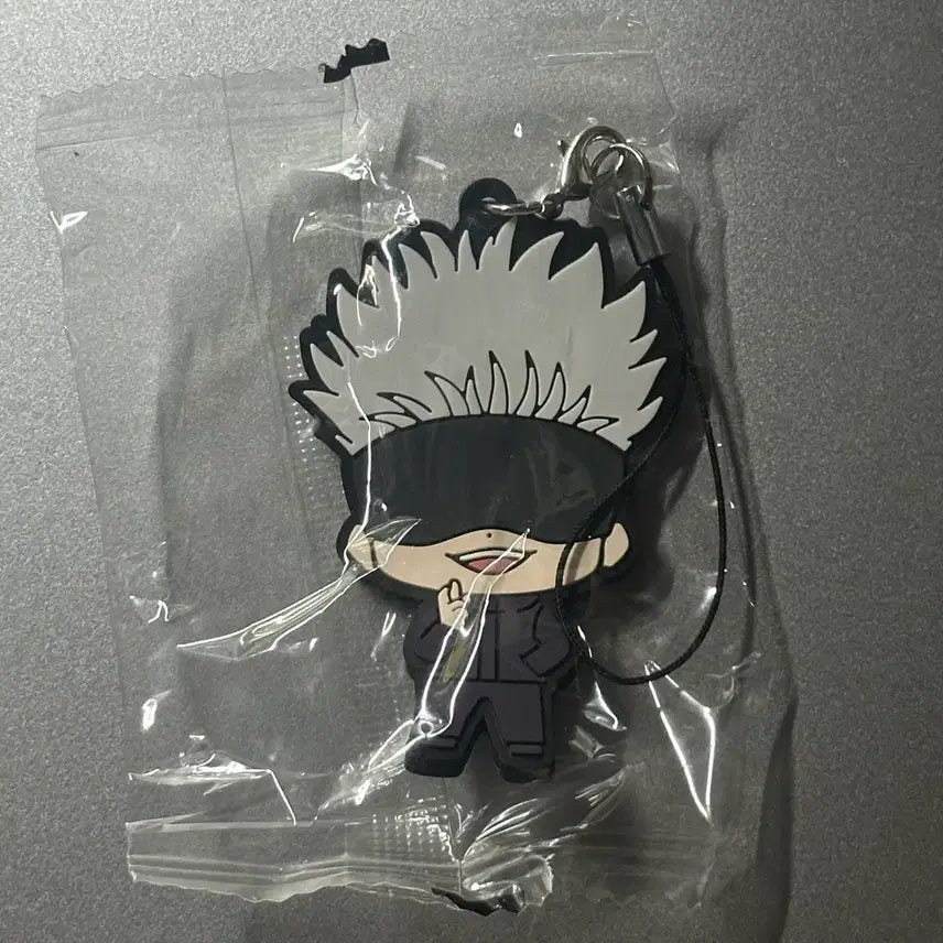 [BUNJANG] Jujutsu Kaisen Gojo Satoru Rubber Strap Keychain (Sealed) / (미개봉) 주술회전 고죠 사토루 러버스트랩 키링