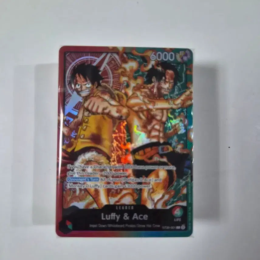 [BUNJANG] One Piece ST-30 Luffy &amp; Ace Leader Card English Version (Sealed) / 원피스 ST-30 루피&amp;에이스 리더 카드 영문판