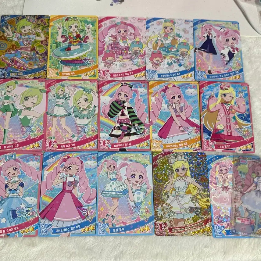 [BUNJANG] i-FREE Card Bundle Set 3rd 4th 5th 6th Edition 2-Star 3-Star 4-Star Airi Choya Sora Milpy Sanrio Starry Neon Colorful Candy / 아이프리 카드 일괄 3탄 4탄 5탄 6탄 2성 3성 4성 아이리 초아 소라 밀피 산리오 스타리네온 컬러풀캔디