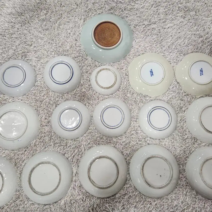 [BUNJANG] Antique Japanese Blue-and-White Porcelain Plate / 일본 오래된 옛날 골동품 민속품 청화백자 그림접시(일괄판매)