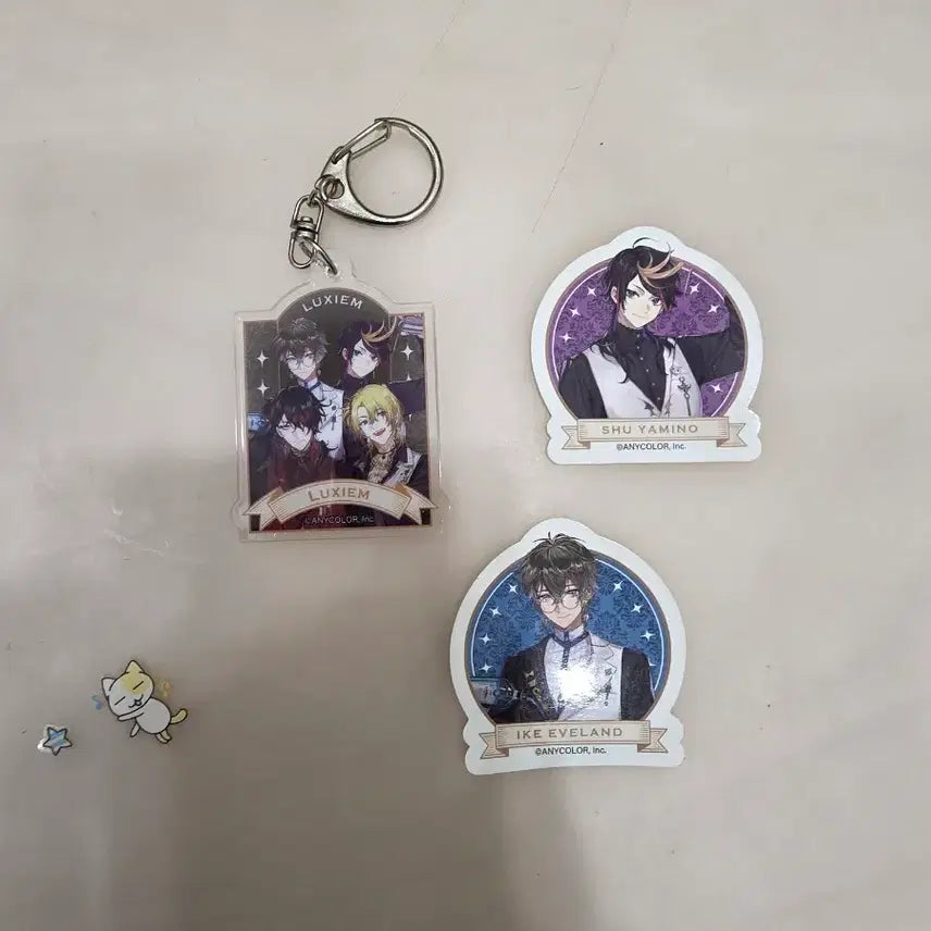 [BUNJANG] NIJISANJI EN Luxiem Keyring Sticker / 니지산지 en 럭시엠 키링 스티커