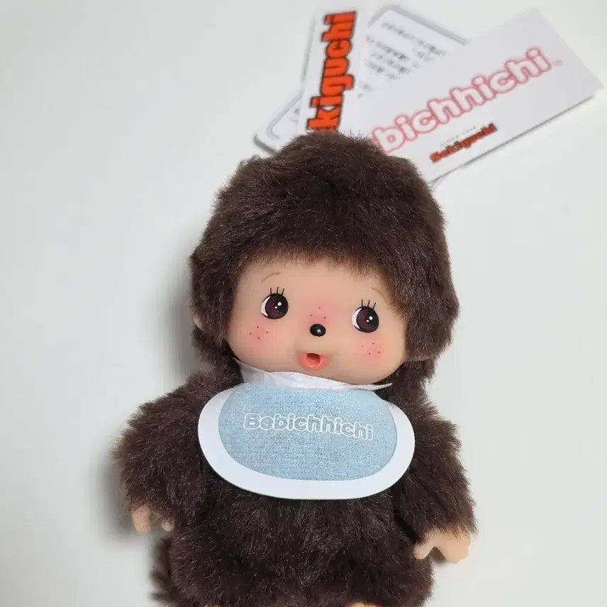[BUNJANG] Authentic Monchhichi Bebichhichi Boy Keychain / 정품 몬치치 베비치치 남아 키링