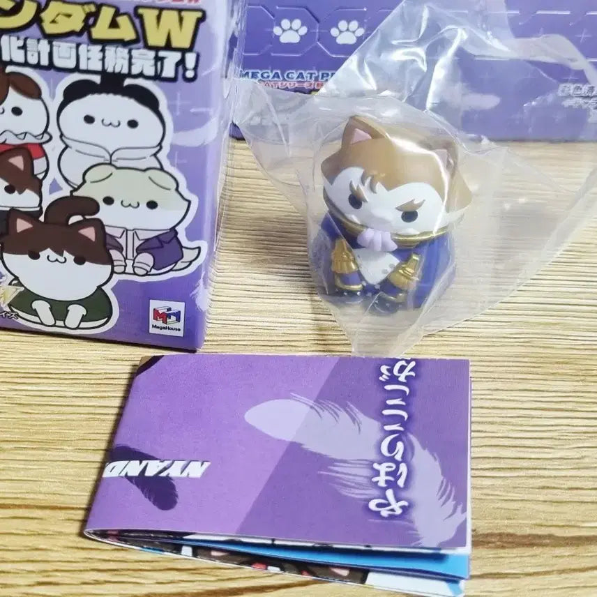 [BUNJANG] Gundam Wing Mega Cat Nyamdam Wing Cat Figure Set / 건담w 윙 메가캣 냥담윙 고양이 피규어 전체 8종 일괄 판매