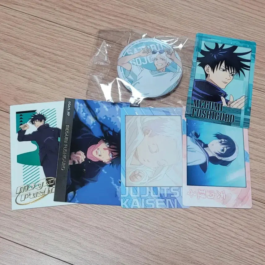 [BUNJANG] Jujutsu Kaisen Gojo, Megumi, Riko "Baby Gojo" Can Badge &amp; Snap Mini Bundle Set / 주술회전 고죠 메구미 리코 쥬쥬카페 아기고죠 캔뱃지 스냅미 일괄
