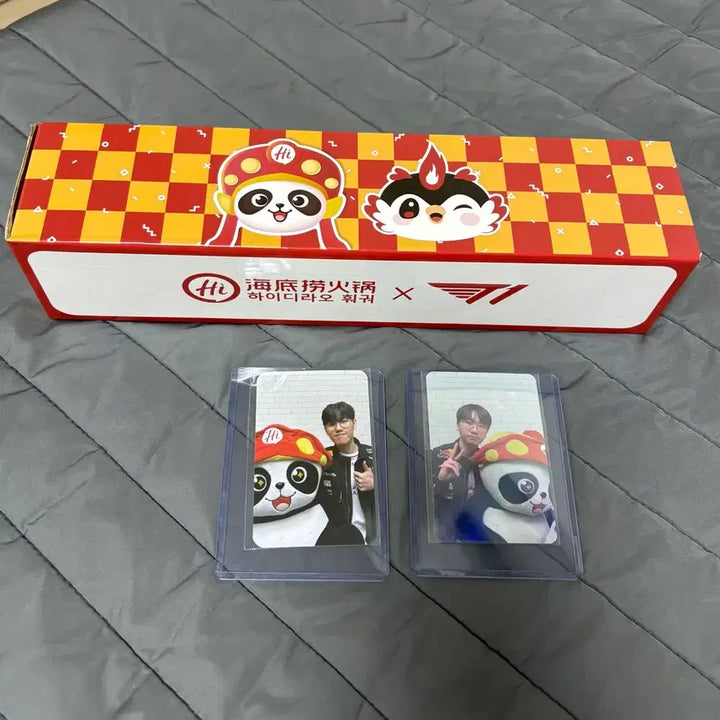 [BUNJANG] T1 DOran Owner Photocard + Desk Mat Bundle Set / [일괄] 하이디라오 도란 오너 포카 + 장패드 아티 티원 T1