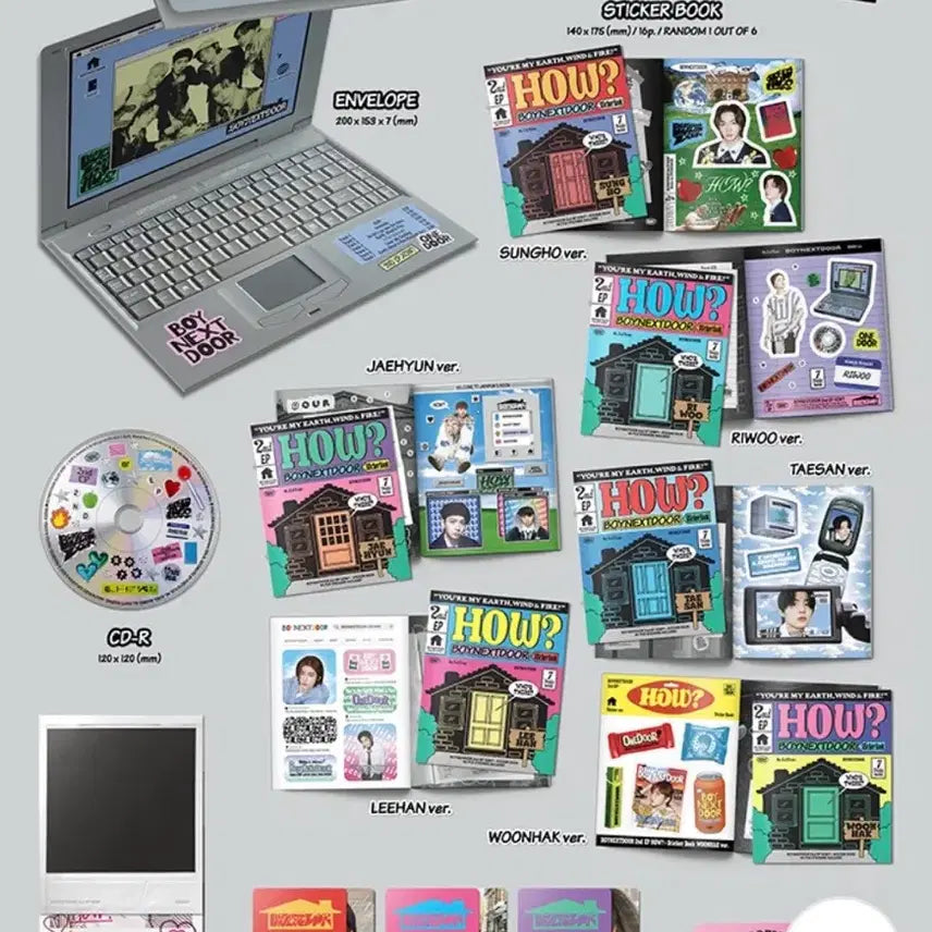 [BUNJANG] BOYNEXTDOOR 2nd EP [HOW?] Sticker Ver. / BOYNEXTDOOR 2nd EP [HOW?] 스티커 ver