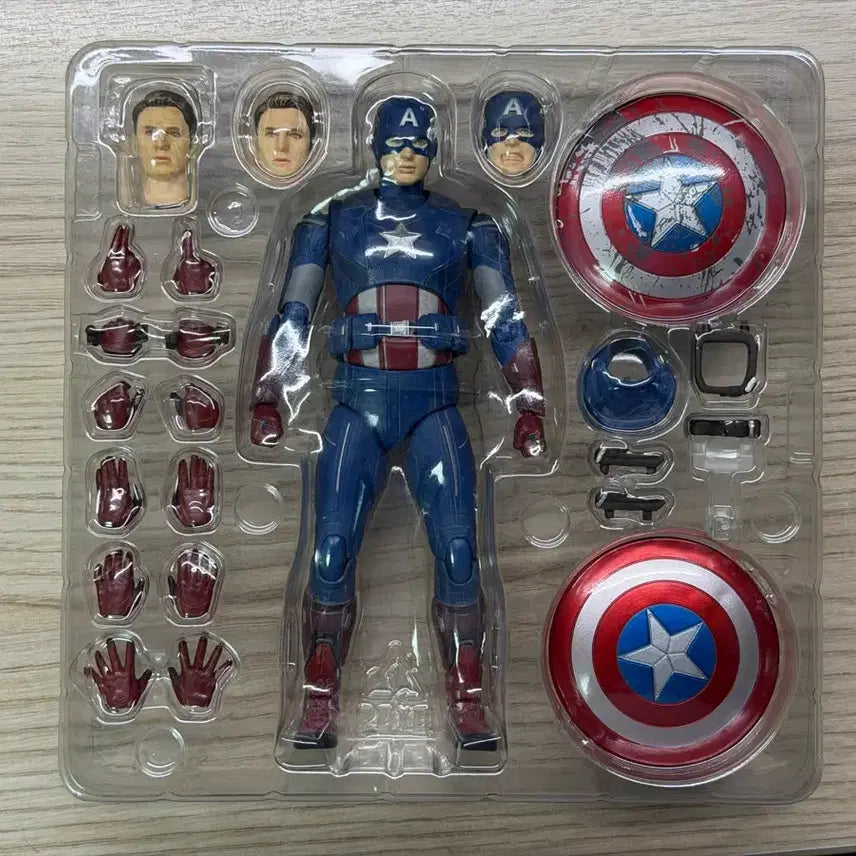 [BUNJANG] Bandai S.H.Figuarts Captain America Avengers 1 Version Action Figure / (개봉품)Shf 캡틴 아메리카 어벤져스1편 버전 급처