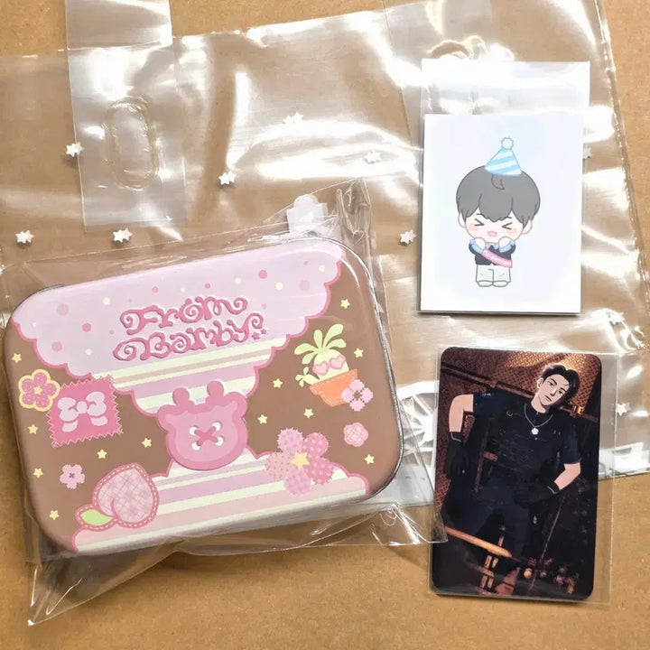 [BUNJANG] PLAVE Bambi Birthday Cookie Tin Case Bundle Set - Hamim Lucky Draw Photocard, Sticker / PLAVE 플레이브 십카페 밤비 생일쿠키 틴케이스- 하민 럭드포카,스티커