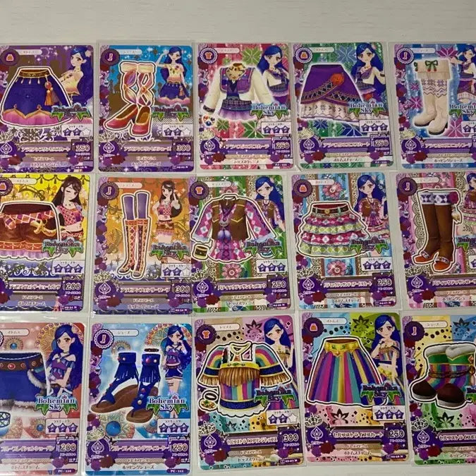 [BUNJANG] Aikatsu! Idol Kasezawa Sora Bohemian Sky Japanese Card Bundle Set / 아이카츠 아이엠스타 카제사와 소라 보헤미안 스카이 일판 카드 일괄
