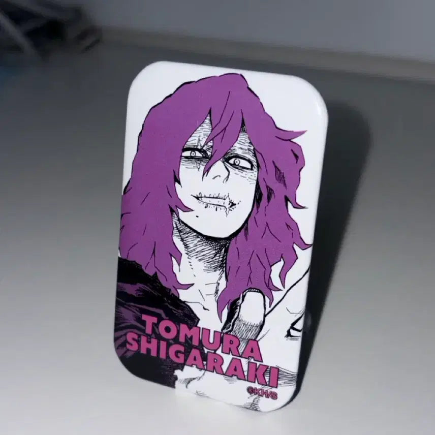 [BUNJANG] My Hero Academia Tomura Shigaraki Jump Shop Square Stand Original Art Can Badge / 히로아카 시가라키 토무라 점프샵 스퀘어 스탠드 원화 캔뱃지 나히아