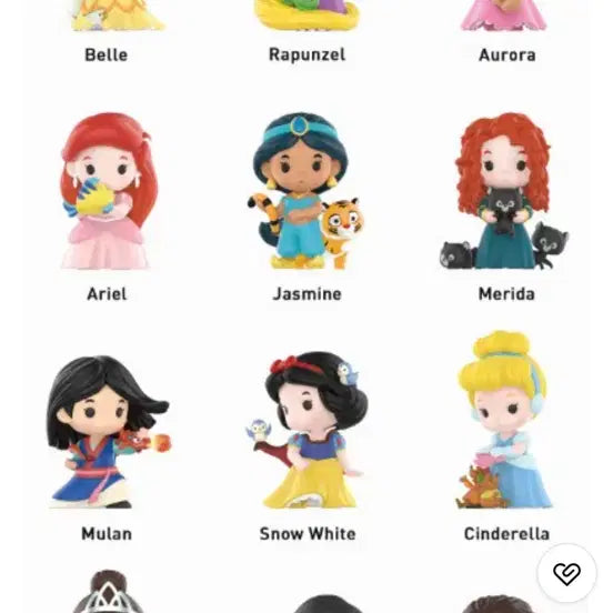 [BUNJANG] Pop Mart Disney Princess Figures Full Set / 팝마트 디즈니 프린세스 피규어 풀박