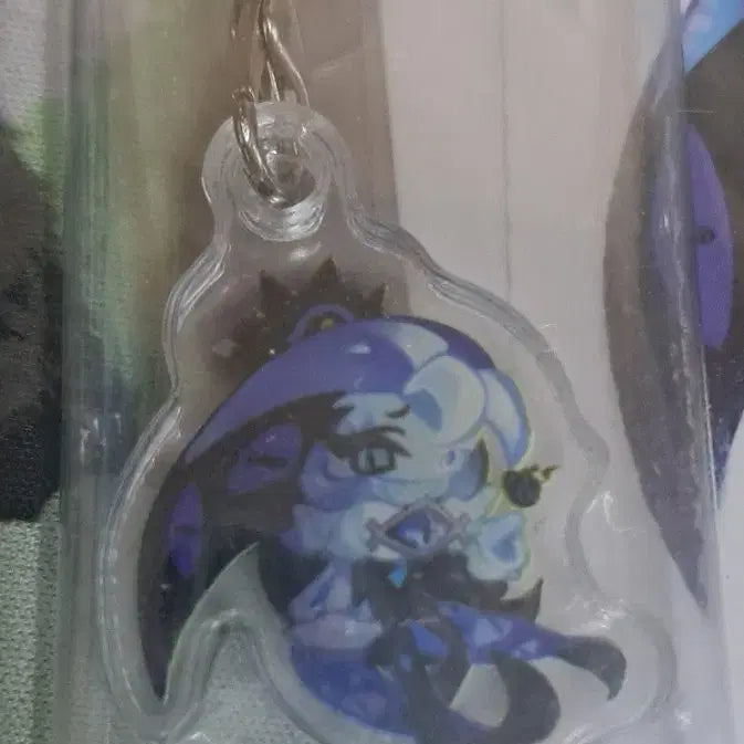 [BUNJANG] Cookie Run Kingdom Shadow Milk Acrylic Keychain, Badge, and Sticker Set / 쿠키런 킹덤 쉐도우밀크 쉐밀 캔디애플 블랙사파이어 비공굿 아크릴키링 뱃지 스티커