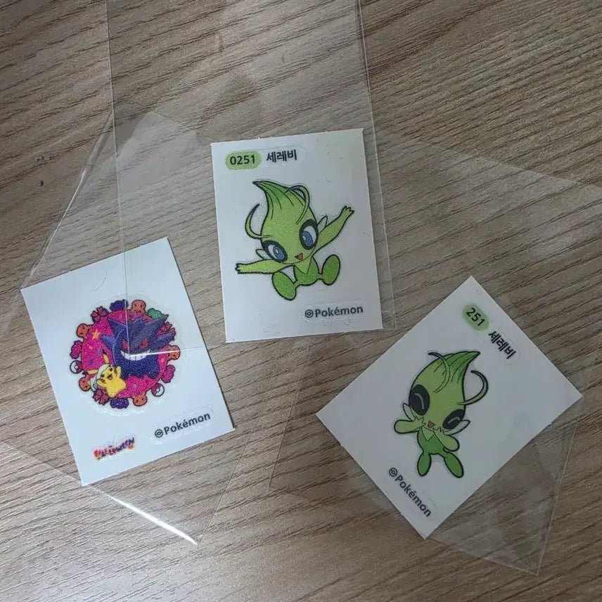 [BUNJANG] Pokemon Sealed Stickers (Serabii, Phantom) / 세레비(포즈2가지)+할로윈 팬텀 띠부씰