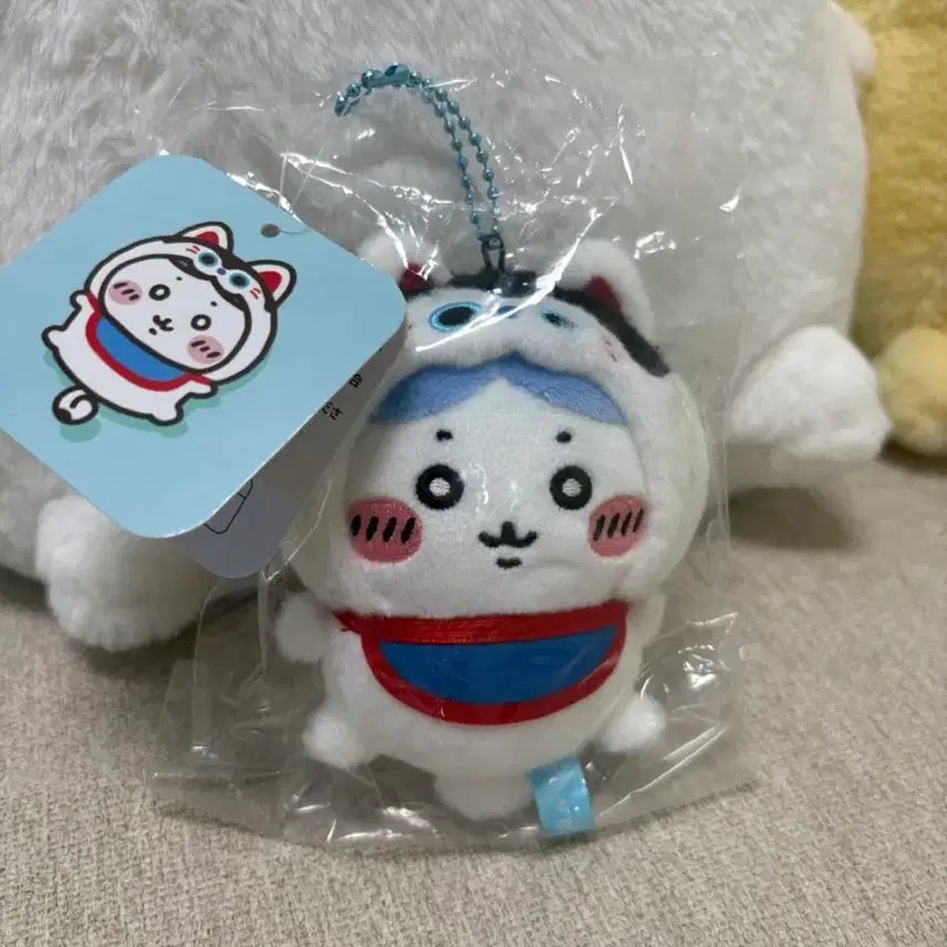 [BUNJANG] Chiikawa Mogu Mogu Honpo Kawagoe Kongnuni Hachiware Mascot (Sealed) / 미개봉) 치이카와 모구모구혼포 가와고에 콩눈이 하치와레 마스코트 판매합니다!