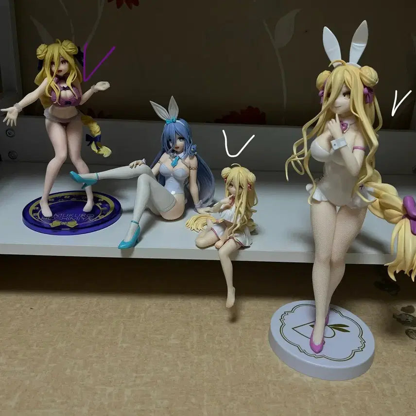 [BUNJANG] Date A Live Figure Bundle Set / (4개일괄)데이트 어 라이브 피규어 무쿠로,미오(박스2개O,2개X)