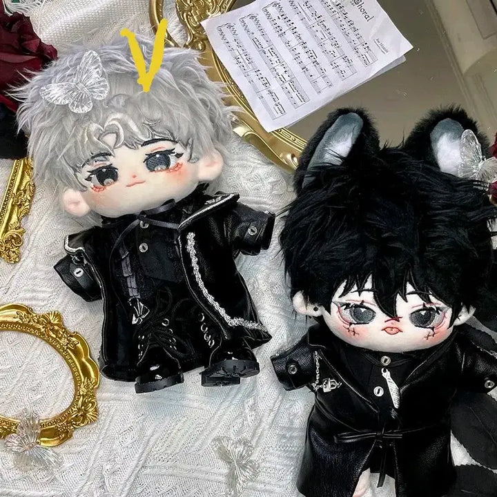 [BUNJANG] Mafia Coat Set (Black) for 20cm Dolls / 20cm 인형옷 마피아 코트 블랙 SP