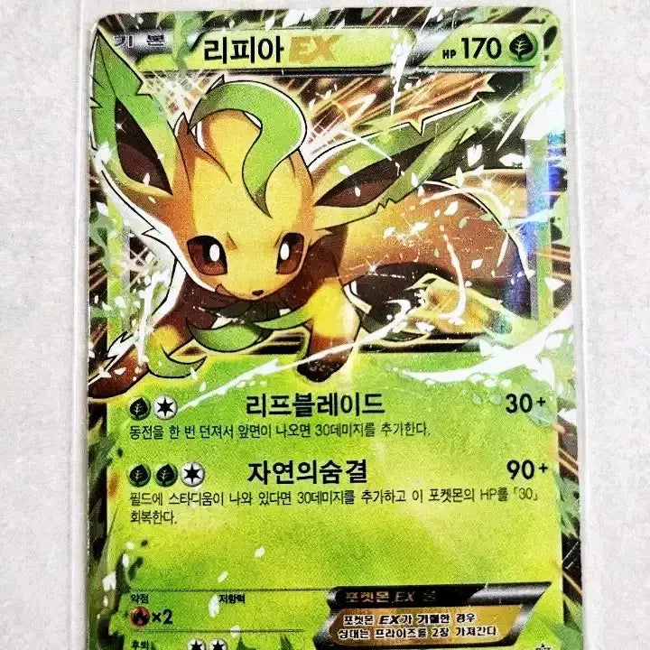 [BUNJANG] 2015 Pokemon TCG Leafeon EX Promo Card (103/XY-P) / 2015년 고전포켓몬카드 XY시리즈 리피아EX 프로모카드(103/XY-P)