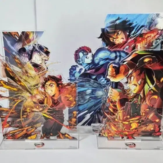 [BUNJANG] Demon Slayer: Kimetsu no Yaiba Mugen Train Arc KV Acrylic Set / 귀멸의 칼날 무한성 KV 웹쿠지 아크릴 세트