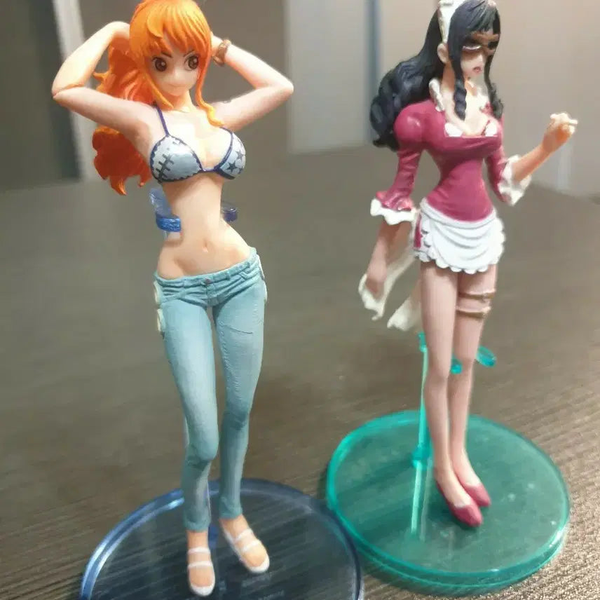 [BUNJANG] One Piece Nami &amp; Baby-5 Bikini &amp; Maid Outfit Figure Set / 원피스 나미 베이비5 피규어