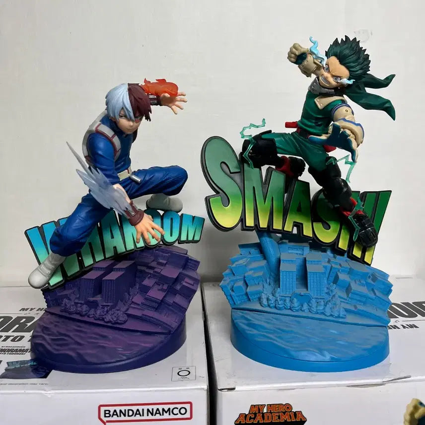[BUNJANG] My Hero Academia Todoroki Shoto &amp; Midoriya Izuku Dioramatic Figure Bundle Set / 일괄] 반다이 나의 히어로아카데미아 토도로키 쇼토, 미도리야 디오라마틱 피규어