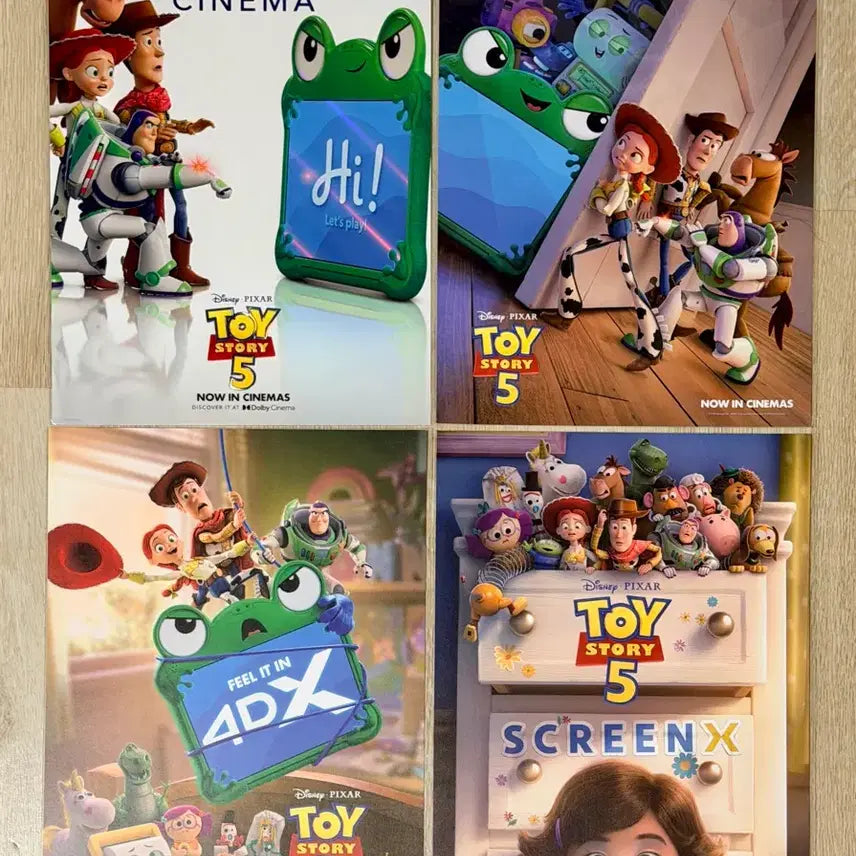 [BUNJANG] Toy Story 5 Special Theater Poster Bundle Set / <토이스토리5> 특별관 포스터 -돌비,IMAX,4DX,SX- 전종 일괄