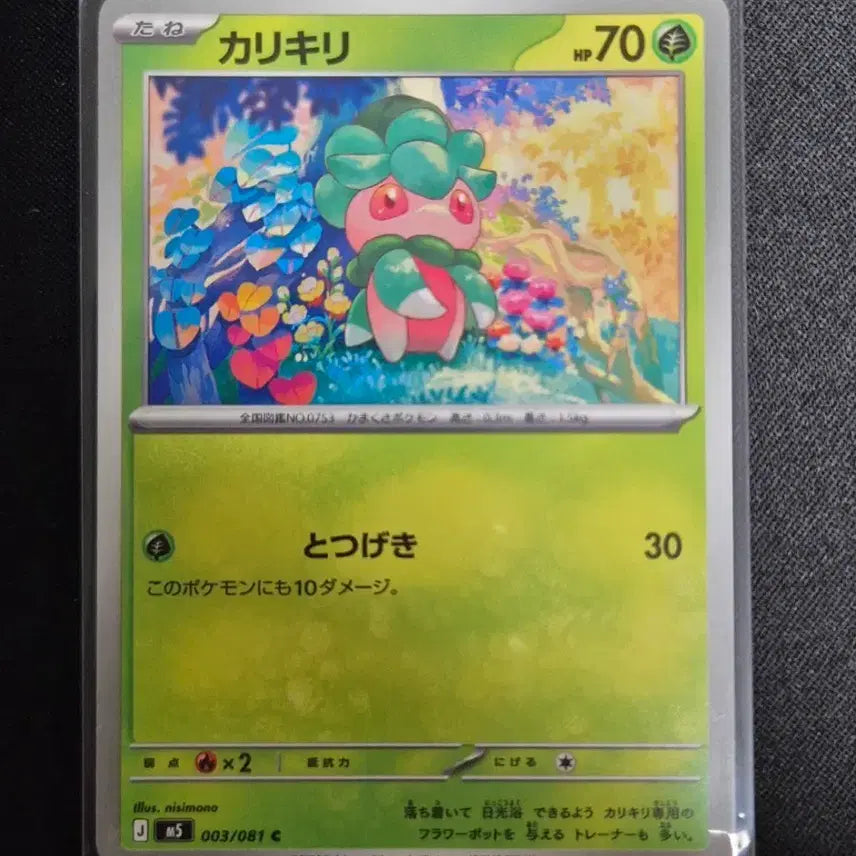 [BUNJANG] Pokemon TCG Japan Jaroda M5 003/081 C / 일본판 포켓몬 TCG 짜랑랑 m5 003/081 c