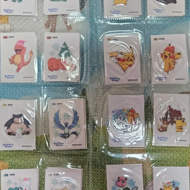 [BUNJANG] Pokemon Stickers Full Set (Sealed &amp; Unsealed) / 포켓몬 띠부씰 호빵 30종 개봉 미개봉 세트 판매