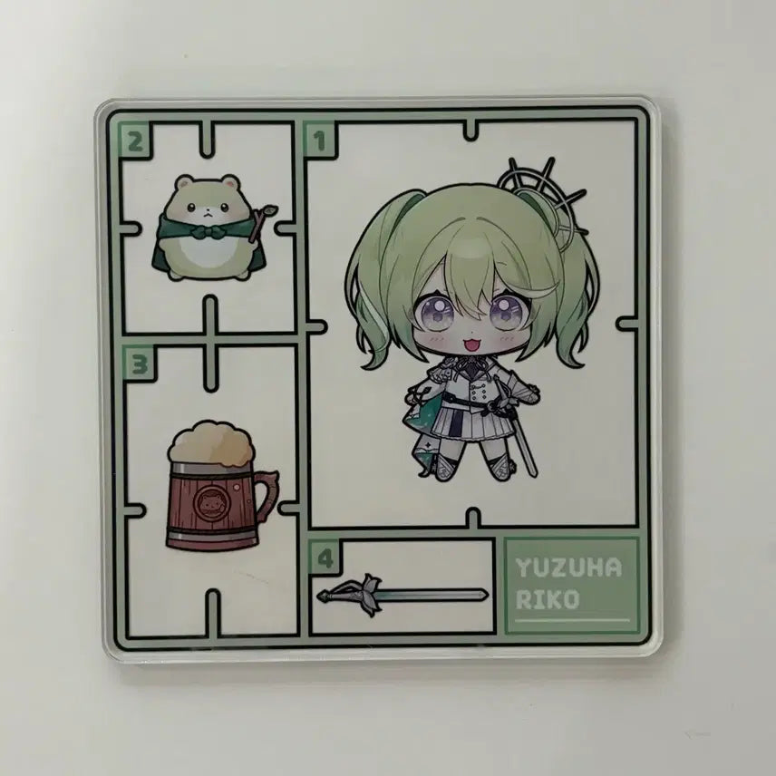 [BUNJANG] YUZUHA Rico Acrylic Coaster / 유즈하 리코 비공굿 아크릴 코스터