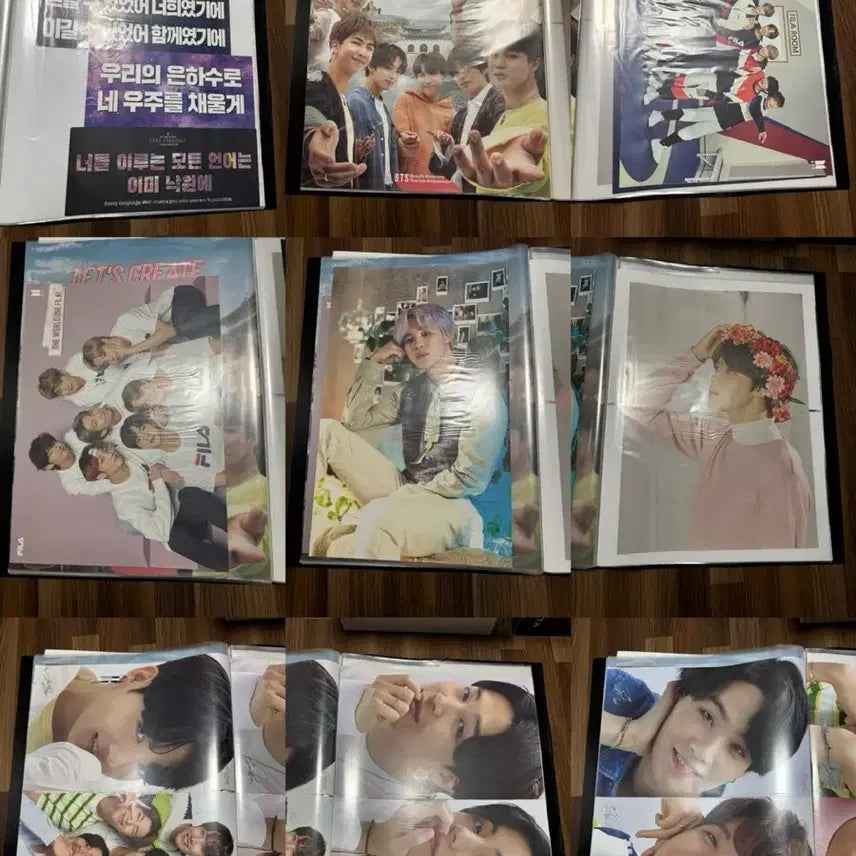 [BUNJANG] BTS BillBoard Ad Poster Bundle Set (A1 Clear File Included) / 방탄 bts 앨범 광고 빌보드 포스터 일괄 판매 (A1 파일 포함) 택포