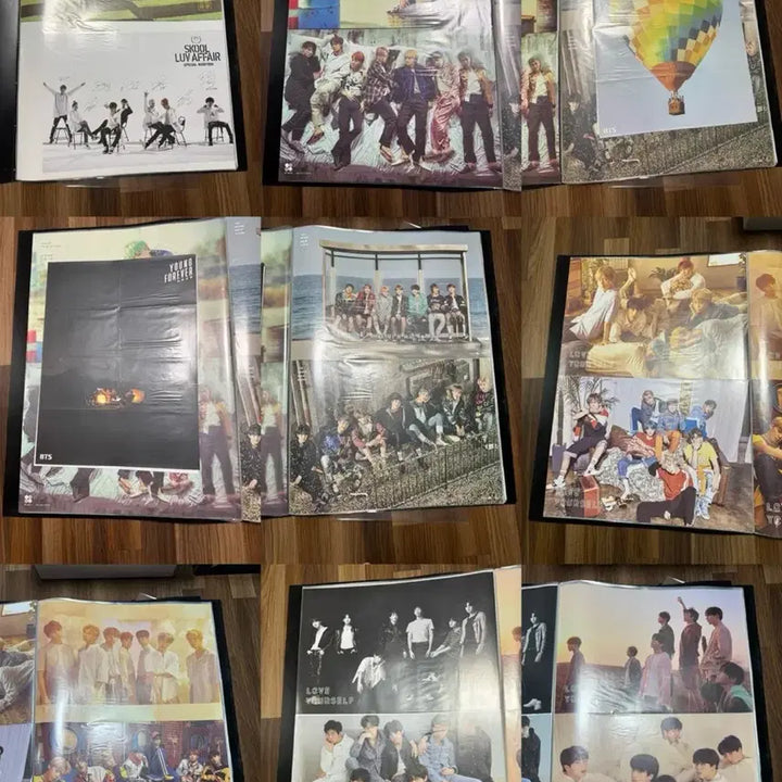 [BUNJANG] BTS BillBoard Ad Poster Bundle Set (A1 Clear File Included) / 방탄 bts 앨범 광고 빌보드 포스터 일괄 판매 (A1 파일 포함) 택포