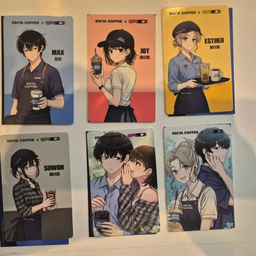 [BUNJANG] Ediya Music Log Photocard Set (6 Types, Sealed) / 이디야 이직로그 포토카드 6종 풀세트 (미개봉새상품)
