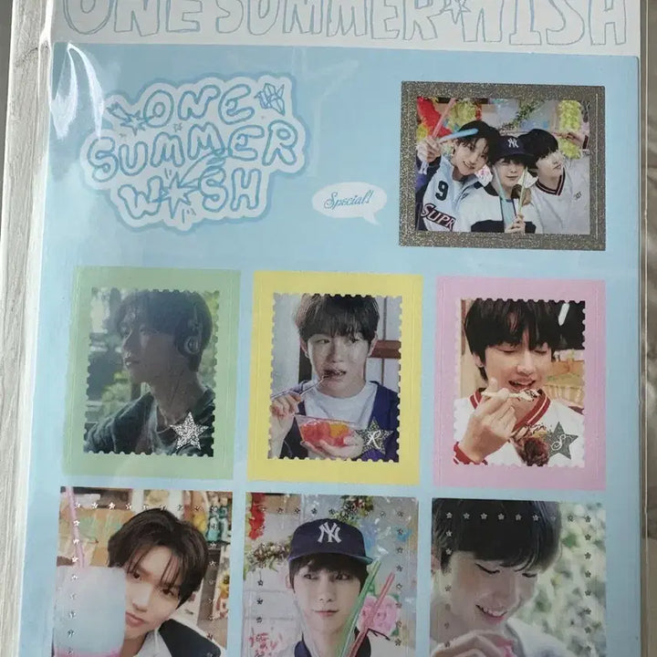 [BUNJANG] One Summer Wish Stamp Sticker (Sealed) / 미개봉) 원섬머위시 스탬프 스티커