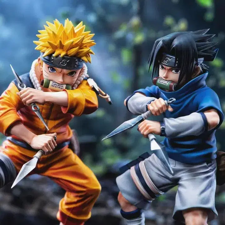 [BUNJANG] Zhen Yi Childhood Naruto &amp; Sasuke Resin Figure / Zhen yi 유년기 나루토 사스케 레진피규어