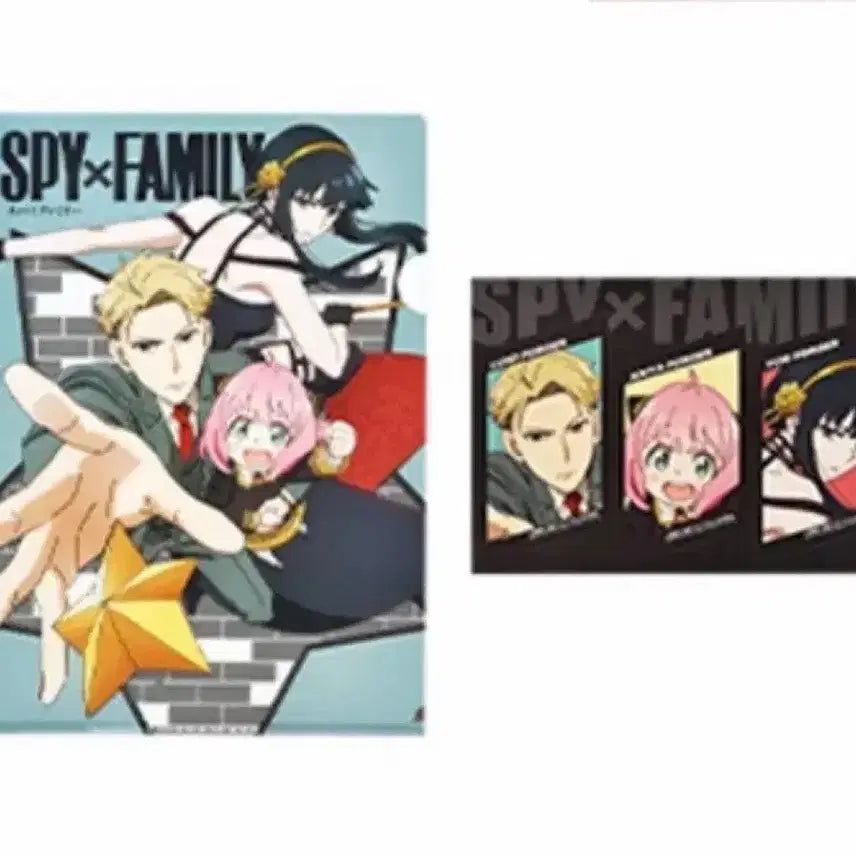 [BUNJANG] Spy x Family Lovely Ordinary Days Kuji Prize F Clear File &amp; Sticker Set / 새상품)스파이패밀리 러블리오디너리데이즈 set9 쿠지 F상 클리어 파일&amp;스티커 1세트